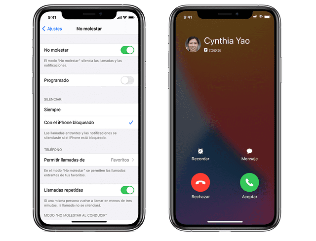 Cómo rechazar llamadas con SMS en dispositivos iOS. Foto: Apple
