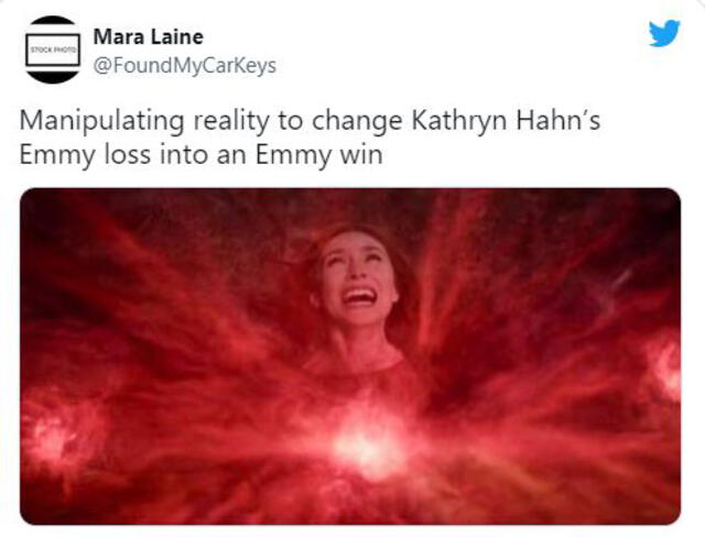 Kathryn Hahn pierde en los Emmy 2021. Foto: Twitter / GooseNibble