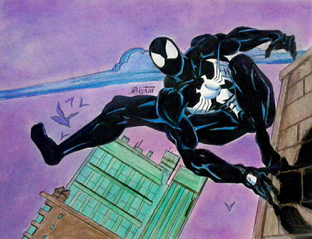 Spider-Man fue el primer anfitrión de Venom.