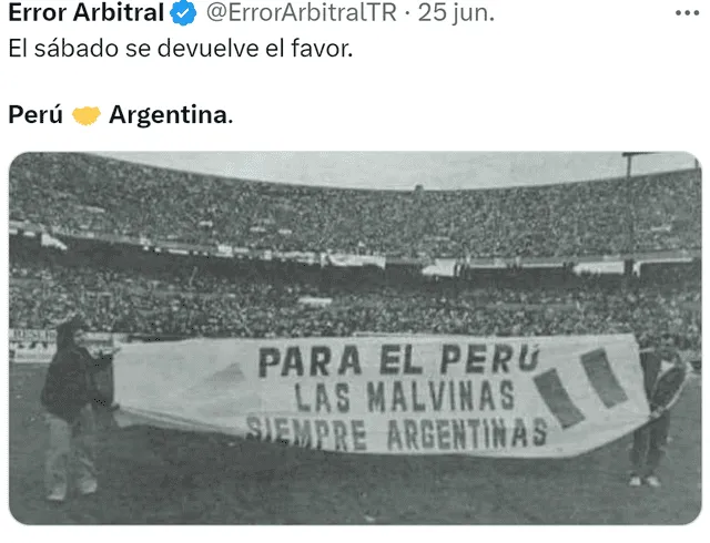 Hermandad entre Argentina y Perú. Foto: X   