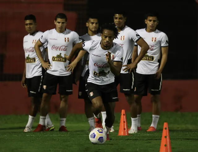 André Carrillo sería uno de los titulares frente al seleccionado de Brasil. Foto: FPF