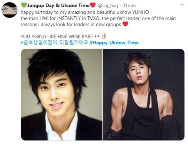 Fans felicitan a Yunho por su cumpleaños.