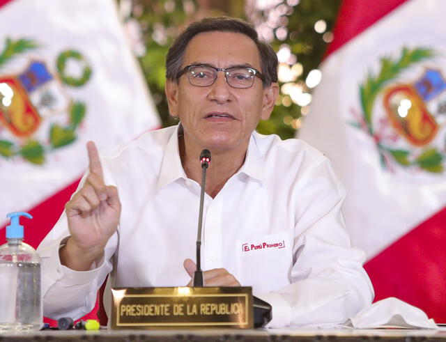 Martín Vizcarra, presidente de Perú. Foto: AFP.