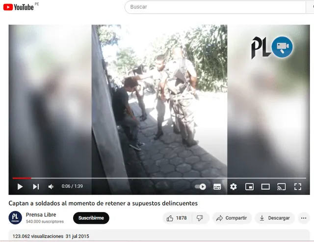 Video de 2015. Foto: captura en Youtube / Prensa Libre.