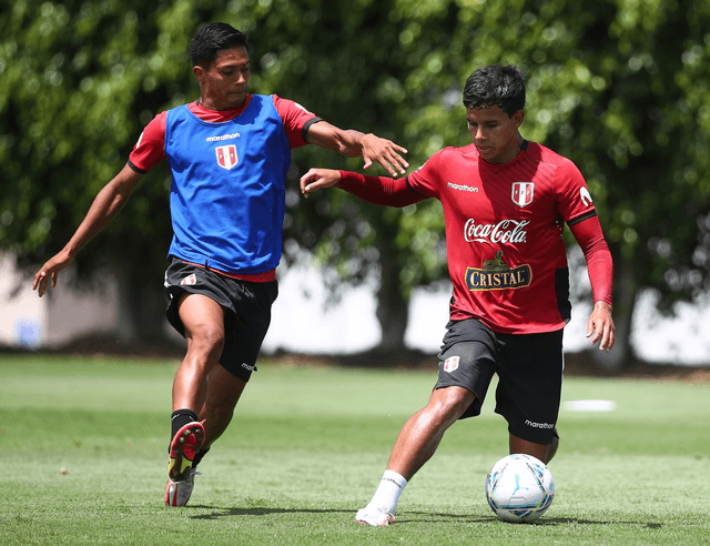 Jhilmar Lora y Aldo Corzo son piezas de recambio en la Bicolor. Foto: selección peruana