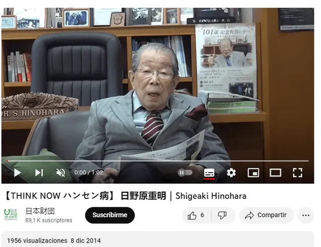  Video de 2014. Foto: captura en Youtube / Fundación Nippon   