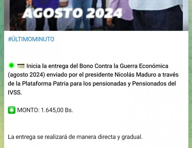 Bono de guerra agosto 2024 | bono de guerra pensionados ivss | bono de guerra amor mayor | pagos amor mayor