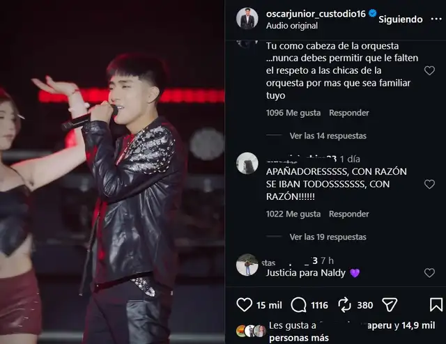 Comentarios en redes sociales
