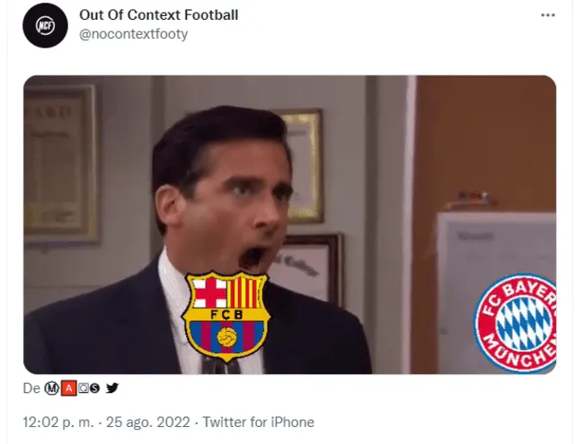 Barcelona vs  Bayern Múnich memes