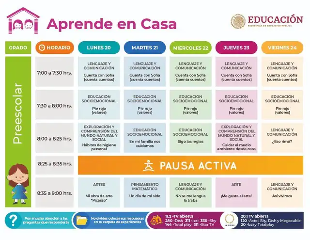 Aprende en casa Presscolar Aprende en casa Presscolar
