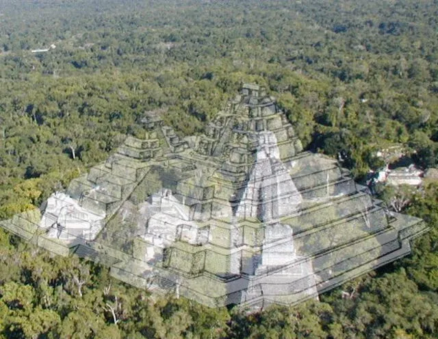  La pirámide más grande del mundo está en México, pero la más alta no. Foto: Craiyon<br>    