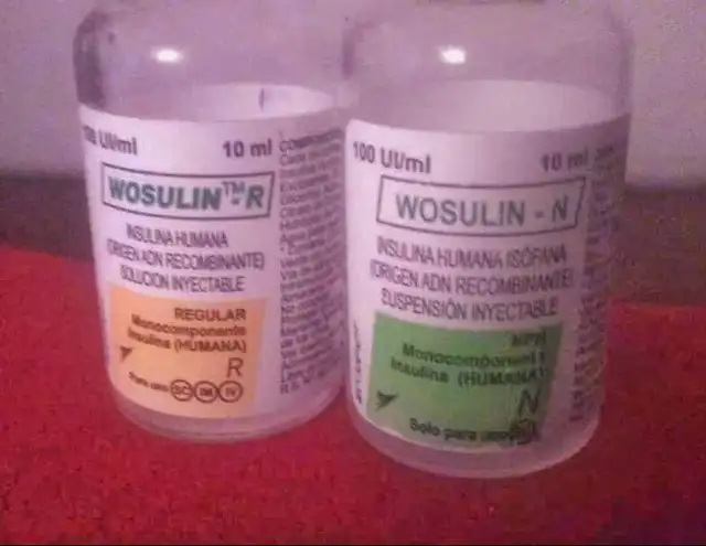  Wosulin-N, insulina prohibida por la Digemid. Foto: Facebook.   