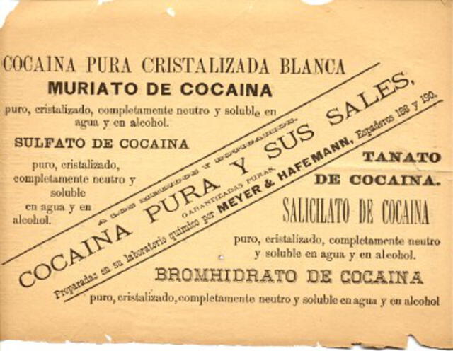 Perú, 1860-1947. Los años de la cocaína legal