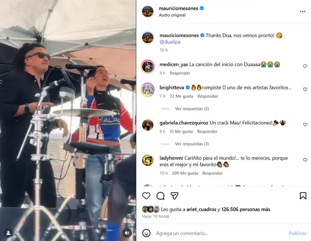 Foto: Mauricio Mesones Instagram. Foto: Mauricio Mesones Instagram.