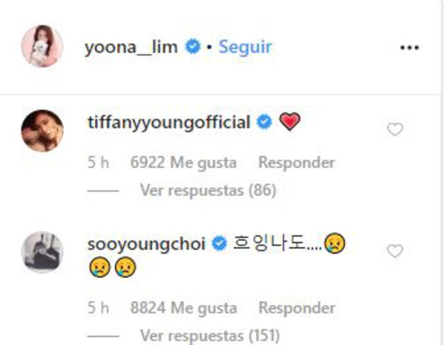 Pese a que no pudieron asistir al concierto de Taeyeon, Tiffany y Sooyoung le mandaron su apoyo a través de las redes sociales.