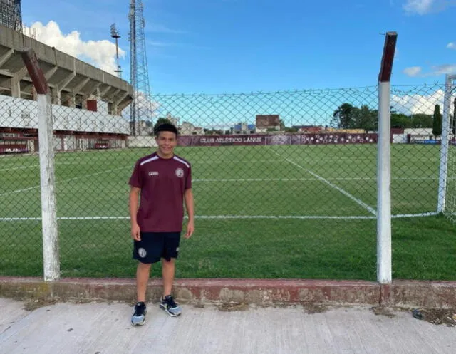 Alejandro Escudero llegó a Lanús en enero de 2020.