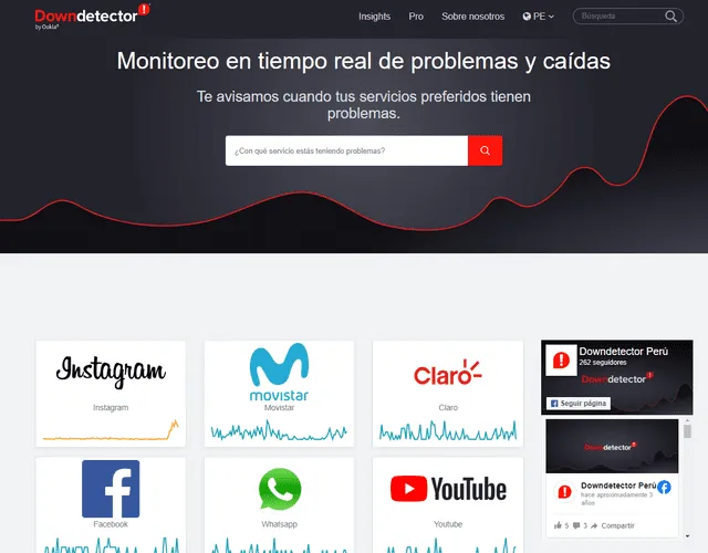 ¿Cómo funciona Downdetector, la herramienta que revela si se cayó WhatsApp, Facebook o más apps?