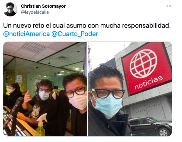 Christian Sotomayor se suma al equipo periodístico de Cuarto Poder tras dejar RPP