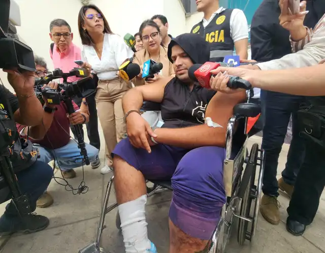  Sujeto resulta herido durante ataque a policía. Foto: Kevinn García / La República    