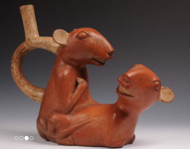 Los mochicas representaban la copulación en animales. Foto: Museo Larco