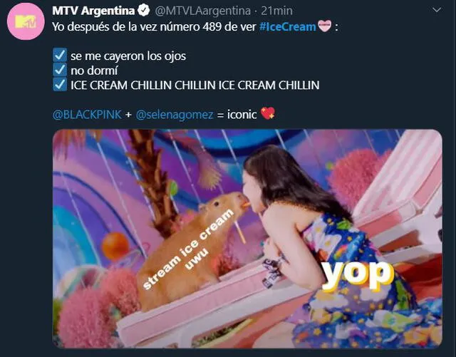 Curiosidades MV "Ice cream" de BLACKPINK y Selena Gomez. Créditos: Captura Twitter