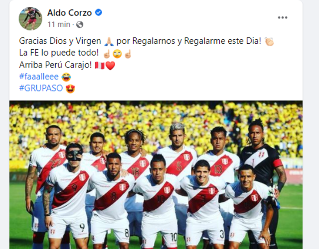 Aldo Corzo fue considerado como uno de los mejores jugadores del encuentro. Foto: Facebook Aldo Corzo.