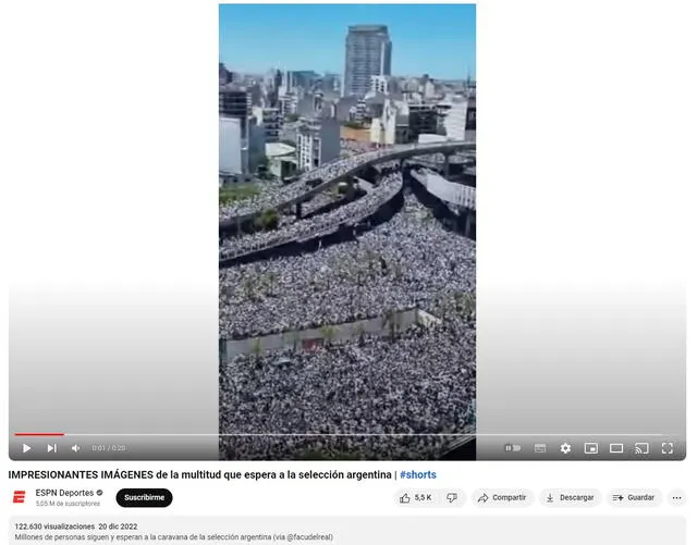 <em> Versión real del video. Foto: captura de YouTube</em>   