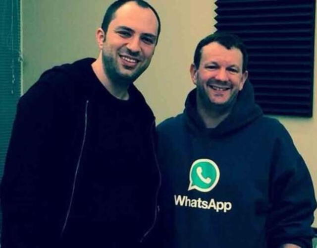  Jan Koum y Brian Acton, creadores de WhatsApp. Foto: internet   