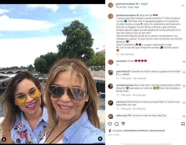 Gisela Valcárcel demostró su amor hacia Ethel Pozo con emotivo mensaje por su cumpleaños.