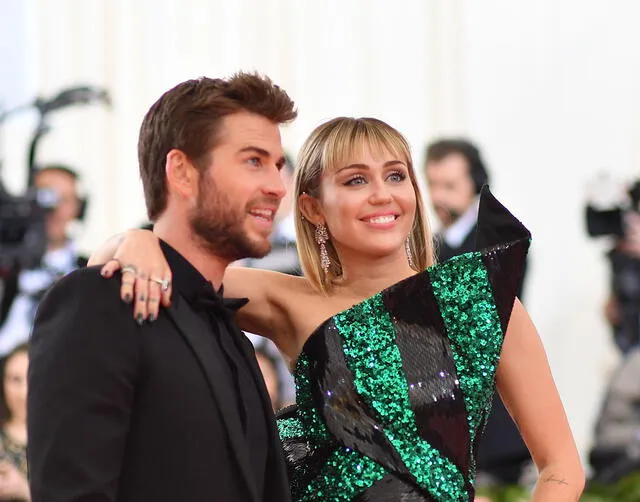 Miley Cyrus con Liam Hemsworth