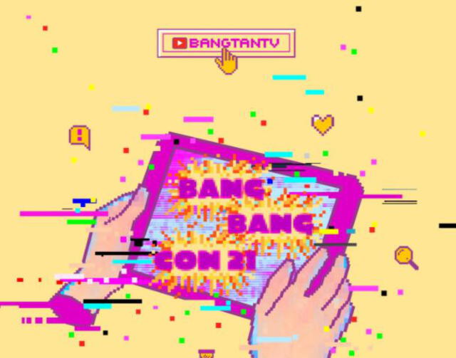 Poster del BANG BANG CON 21 indica el canal de YouTube de BTS. Foto: Big Hit