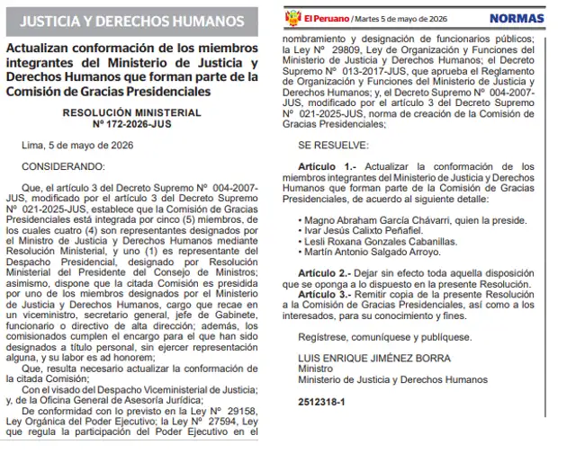 Resolución ministerial