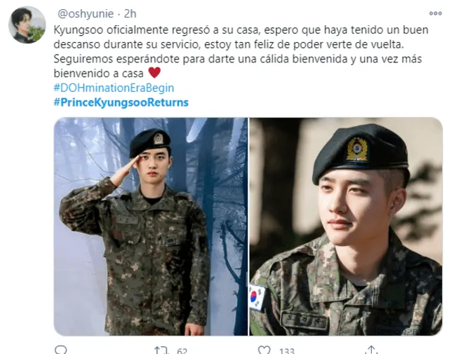 DO, EXO, Kpop, servicio militar
