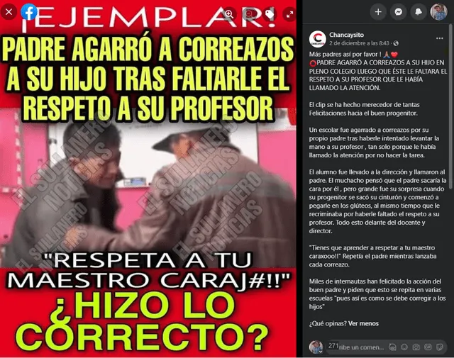 Ejemplo de publicación viral que reprodujo la información