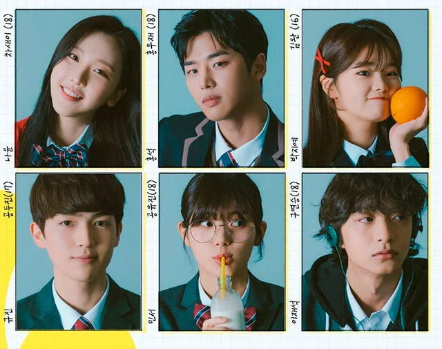 Nayun (MOMOLAND),  Hong Seok  (PENTAGON) y Gyu Jin (UP10TION) protagonizaron el drama web Anniversary Anyway (VLIVE, 2019). Crédito: Instagram