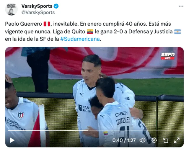 Periodistas sobre Paolo Guerrero. Foto: Twitter   