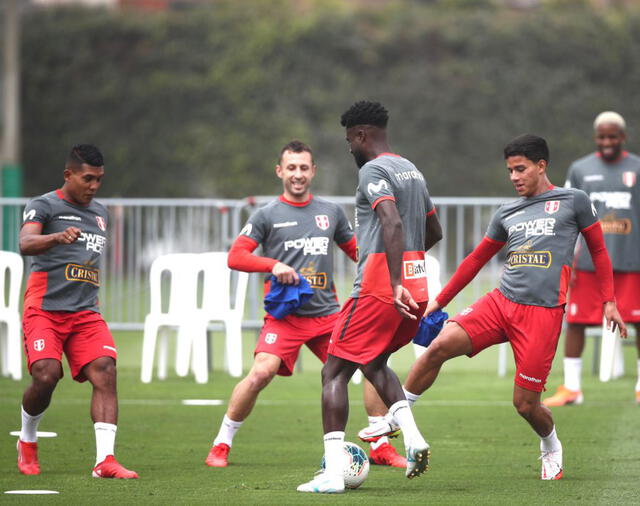 Selección peruana: entrenamiento del segundo día. FOTO: FPF