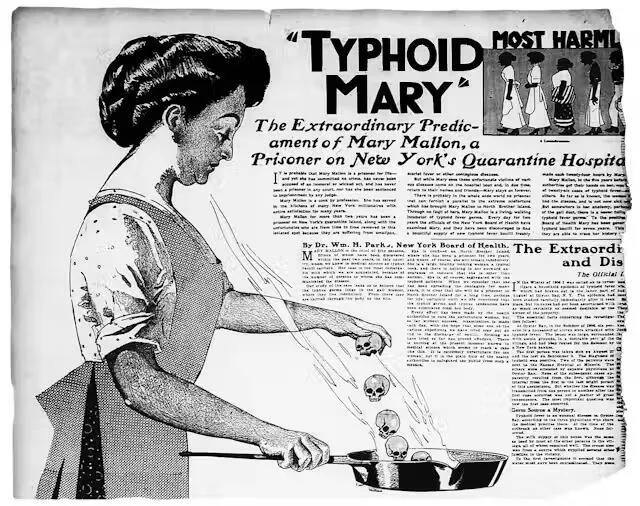  Mary fue una cocinera irlandesa en EE.UU. y la primera portadora asintomática identificada de fiebre tifoidea. Foto: The Conversation   