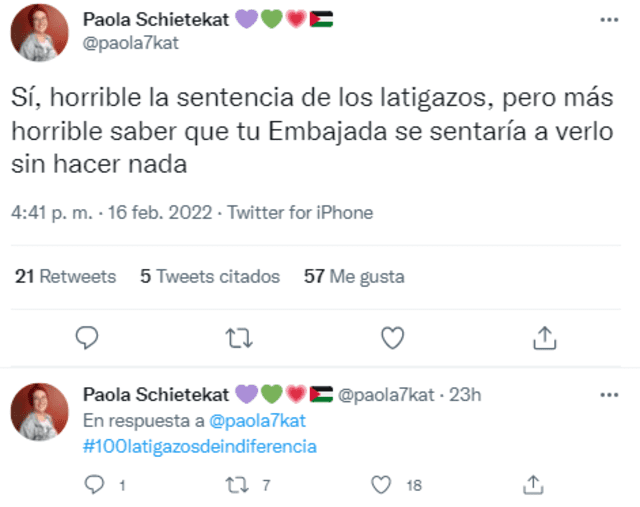 El calvario de Paola Schietekat, la mexicana condenada a 100 latigazos tras ser abusada en Qatar