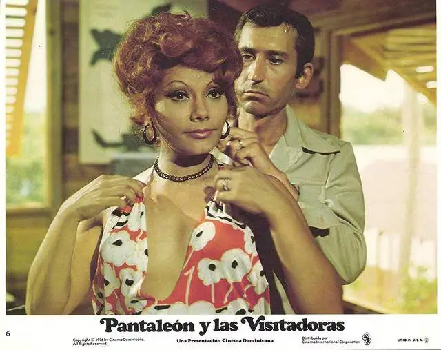 Camucha Negrete como 'La Brasileña' en 'Pantaleón y las visitadoras' de 1975. Foto: difusión Camucha Negrete como 'La Brasileña' en 'Pantaleón y las visitadoras' de 1975. Foto: difusión