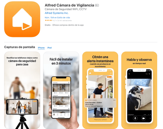  Aplicación está en App Store y Play Store. Foto: captura de App Store   