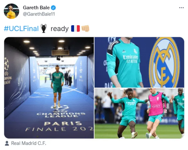 Champions League. Foto: Twitter Bale