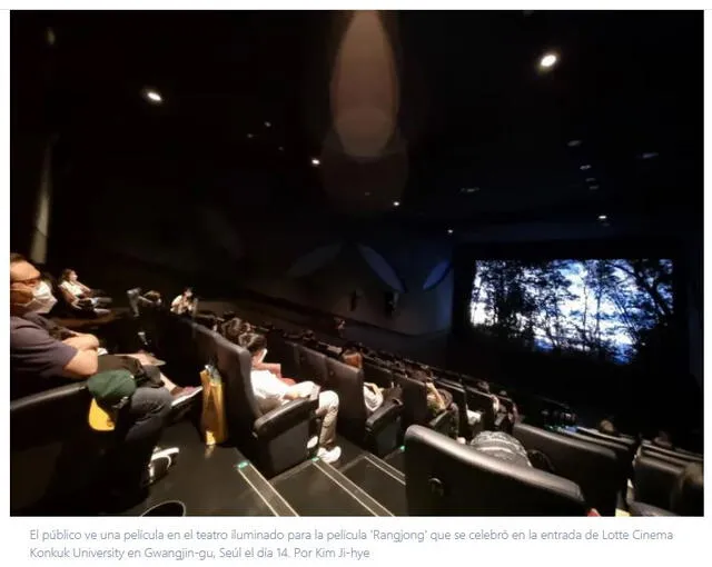 The medium se viene proyectando en las sales de cine de Lotte. Foto: Khan, portal coreano