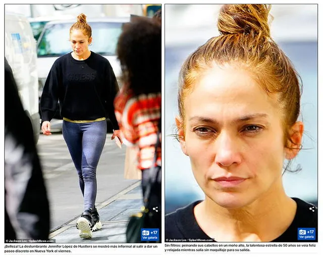  Imágenes originales de Jennifer López. Foto: captura en web / Daily Mail.&nbsp;<br><br>    