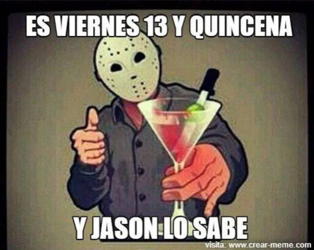 Memes del viernes 13. Foto: crearmeme.com