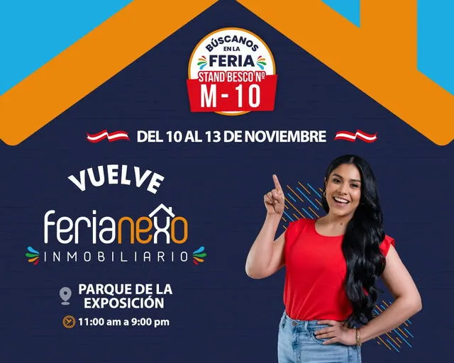  <strong>Feria Nexo Inmobiliario</strong> del jueves <strong>13 al domingo 16 de Julio</strong> en el <strong>Parque de la Exposición</strong>.   