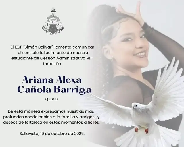 Despiden a la joven bailarina tras su asesinato. Foto: Difusión   