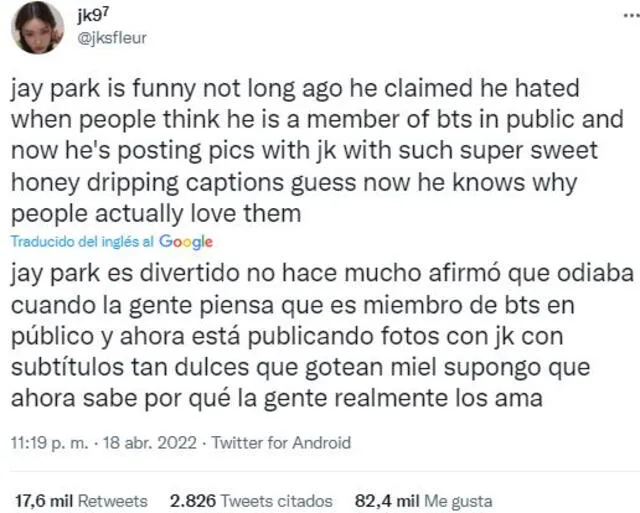 Jay Park ha caido en polémica con ARMY por sus declaraciones sobre BTS. Foto: Twitter