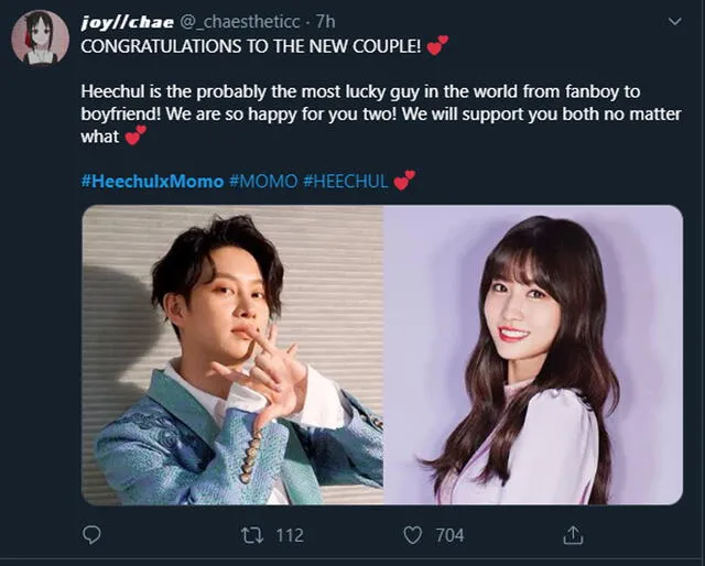 Heechul y Momo: Fans apoyan la relación