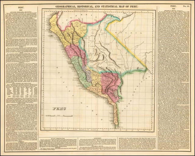 Mapa del Perú.